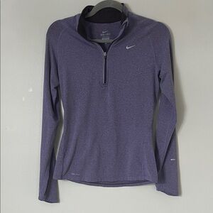Nike Women's Long Sleeve Top in Deep Purple